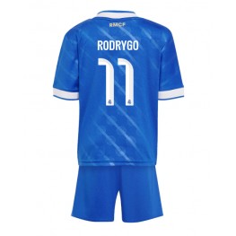 Real Madrid Rodrygo Goes #11 Derde tenue Kids 2025-26 Korte Mouw (+ Korte broeken)